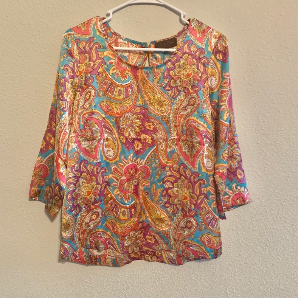 NWOT Great Plains Retro Paisley Shirt